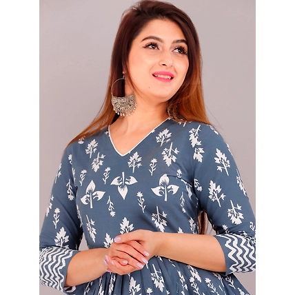 Cotton Floral Printed Top for Girls and Women-4