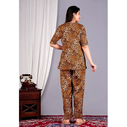 Printed Night Suit Set for Girls and Women-2