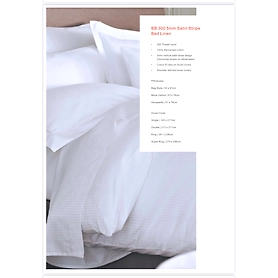 White bed sheets