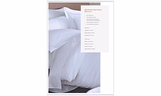White bed sheets