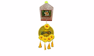 SUNFLOWER NET RING FOR HALDI MEHENDI CEREMONY