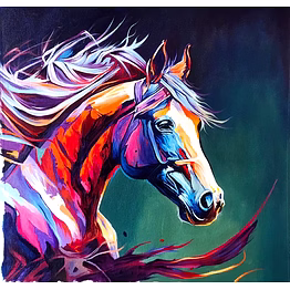 horse paintings on canvas
