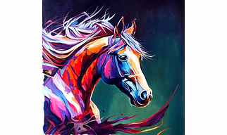 horse paintings on canvas