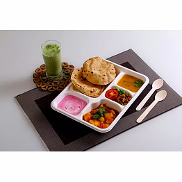 meal tray - sugarcane bagasse tableware