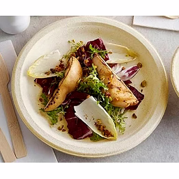 round plates - sugarcane bagasse tableware