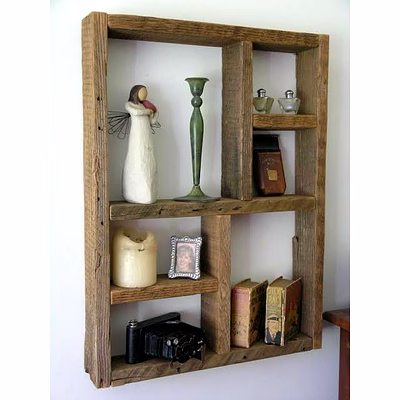"solid wood bookshelf – handcrafted rustic bookcase for home & office, sturdy & spacious storage for books & decor"