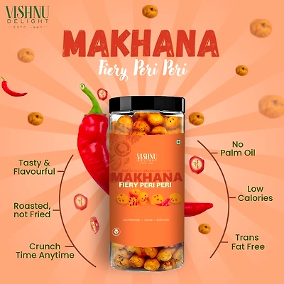 Flavored Makhana – Lime Peri Peri 90gm Jar-9