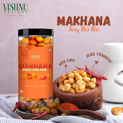 Flavored Makhana – Lime Peri Peri 90gm Jar-7