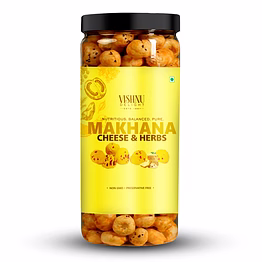 flavored makhana – cheese & herbs 90gm jar
