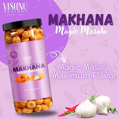 Flavored Makhana – Magic Masala 90gm Jar-4