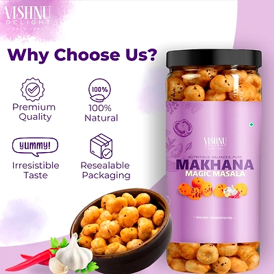 Flavored Makhana – Magic Masala 90gm Jar-2