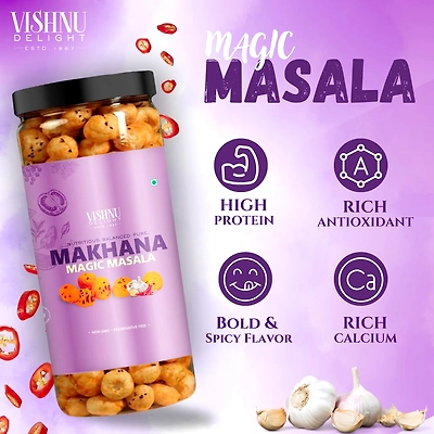 Flavored Makhana – Magic Masala 90gm Jar-6