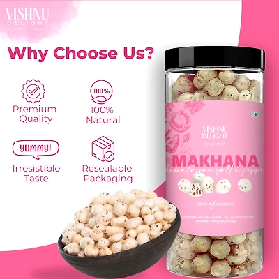 Flavored Makhana – Himalayan Salt &amp; Pepper 90gm Jar-2