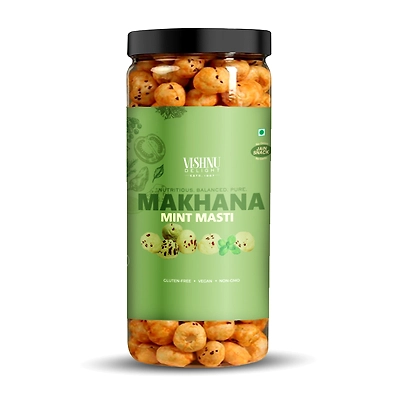 Flavored Makhana – Mint Masti 90gm Jar-VD-MAKHANA-MN-90J