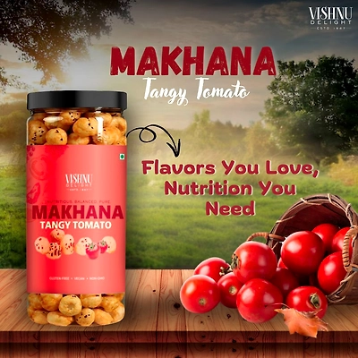Flavored Makhana – Tangy Tomato 90gm Jar-6