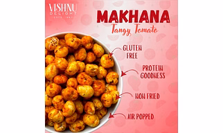 Flavored Makhana – Tangy Tomato 90gm Jar