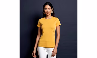 Women's Everyday Essential Round Neck Half Sleeve Cotton T-Shirt