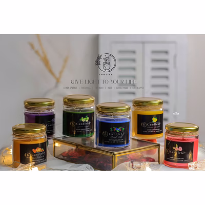 scented jar candle