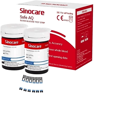 Blood Glucose Strips – 50 Pcs (For Mintti Vision &amp; Compatible Devices)-1