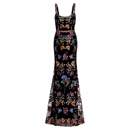 printed long dress