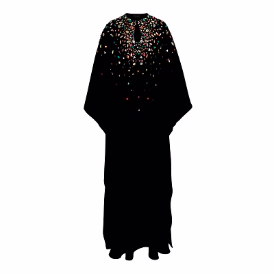 embroidered kaftan