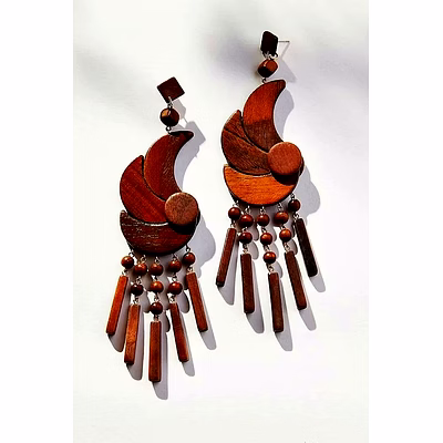 wooden earrings