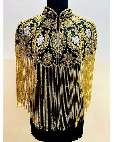 EMBROIDERY CAPE-1031
