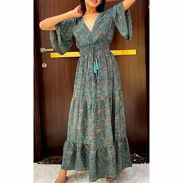 ladies printed dress