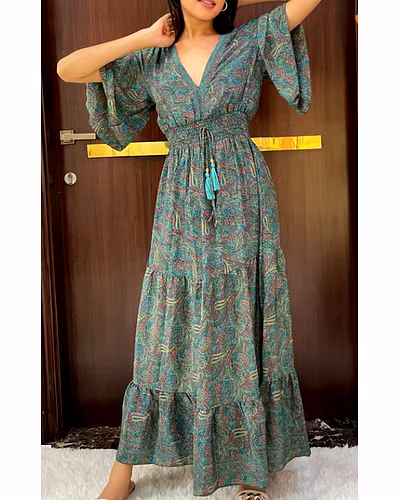 LADIES PRINTED DRESS-12763673