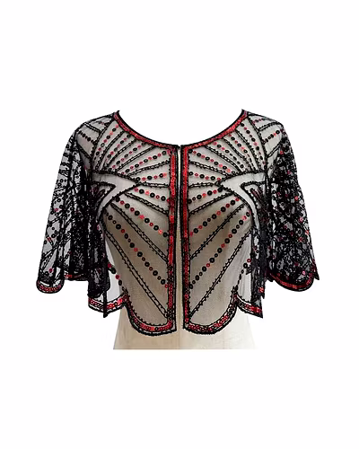LADIES EMBROIDERY CAPE-12763713