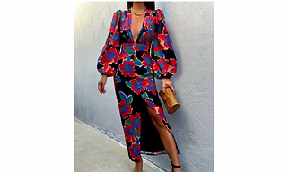 LADIES  PRINTED DRESS