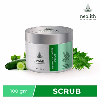 neolith neem cucumber scrub 100gm