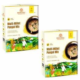 revival foods multi-millet pongal mix pack of 2 400g