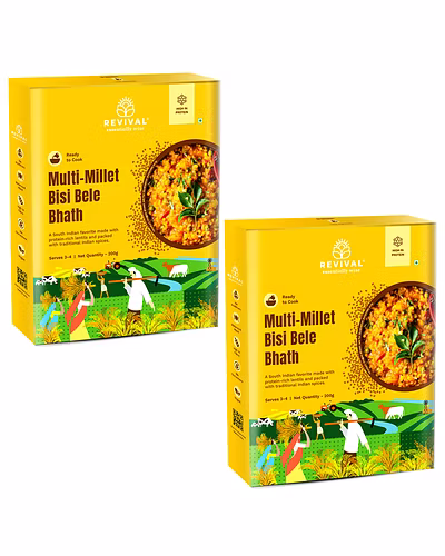 Multi-Millet Bisi Bele Bhath Pack Of 2 400g-GT-0011