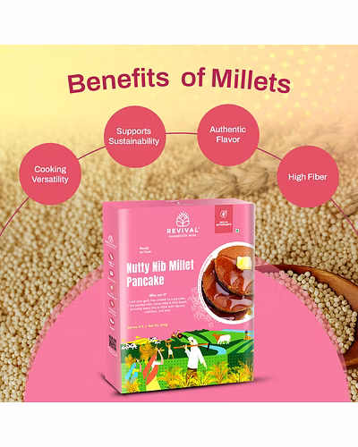 Nutty Nib Millet Pancake Mix Pack Of 2 400g-2