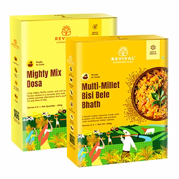 revival foods multi-millet bisi bele bhath with dosa 400g