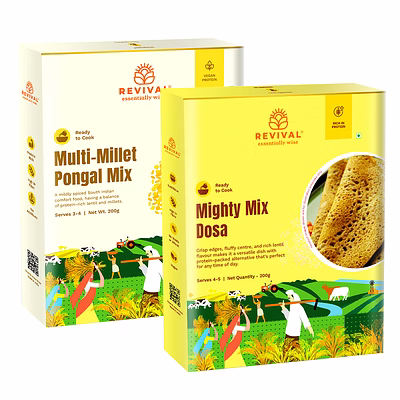 revival foods multi-millet pongal mix with dosa 400g