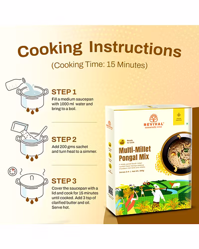 Multi-Millet Pongal Mix with Dosa 400g-3