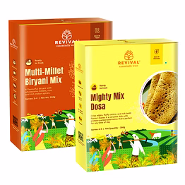 revival foods multi-millet biryani mix with dosa 400g