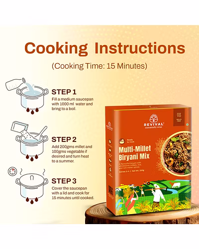 Multi-Millet Biryani Mix with Dosa 400g-3