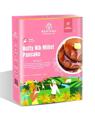 Nutty Nib Millet Pancake Mix 200g-GT-0003