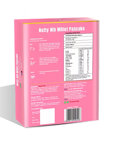Nutty Nib Millet Pancake Mix 200g-2