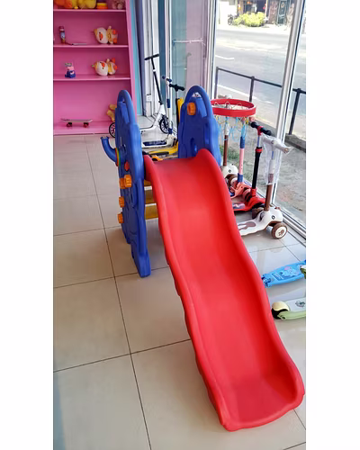 Kids Indoor Slide with Basketball Hoop-CKS470BP