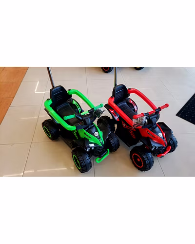 kids ATV with Push Handle-red-1