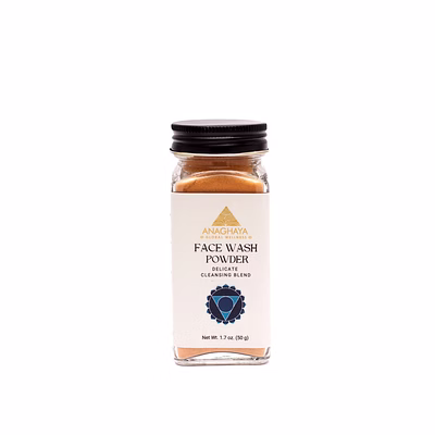 anaghaya global wellness anaghaya ayurvedic turmeric powder face wash- hydrating daily facial cleanser for radiant skin, glowing cleanser for dry skin, blemish control & dark spot reduction-50 g