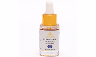 ANAGHAYA KUMKUMADI OIL - AYURVEDA FACE SERUM WITH SAFFRON & SANDALWOOD FOR GLOWING SKIN HELPS REDUCE FINE LINES & SPOTS, FAST-ABSORBING & LIGHTWEIGHT, SAFFRON FACIAL MOISTURIZER- 15ML