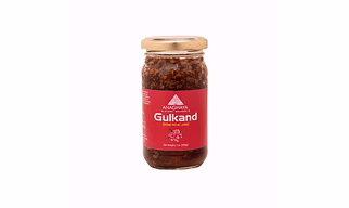 ANAGHAYA ROSE PETAL JAM - GULKAND, NATURAL AYURVEDIC GULKAND PURE ROSE PETAL PRESERVE SWEETENED FOR DESSERTS, ICE CREAM & SMOOTHIES REFRESHING FRENCH JAM FLAVOR-200 G