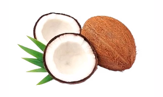 Semi husk coconut