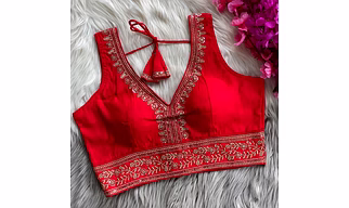 gajjji silk sleeve less blouse