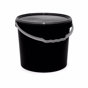 Conteneur Boîte Plastique Grande Capacité avec couvercle GLEN couleur Noire ou Transparente